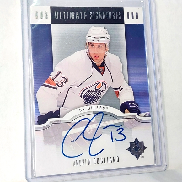 Andrew Cogliano Edmonton Oilers Ultimate Signatures Rookie Card 2007/08 - Picture 1 of 2